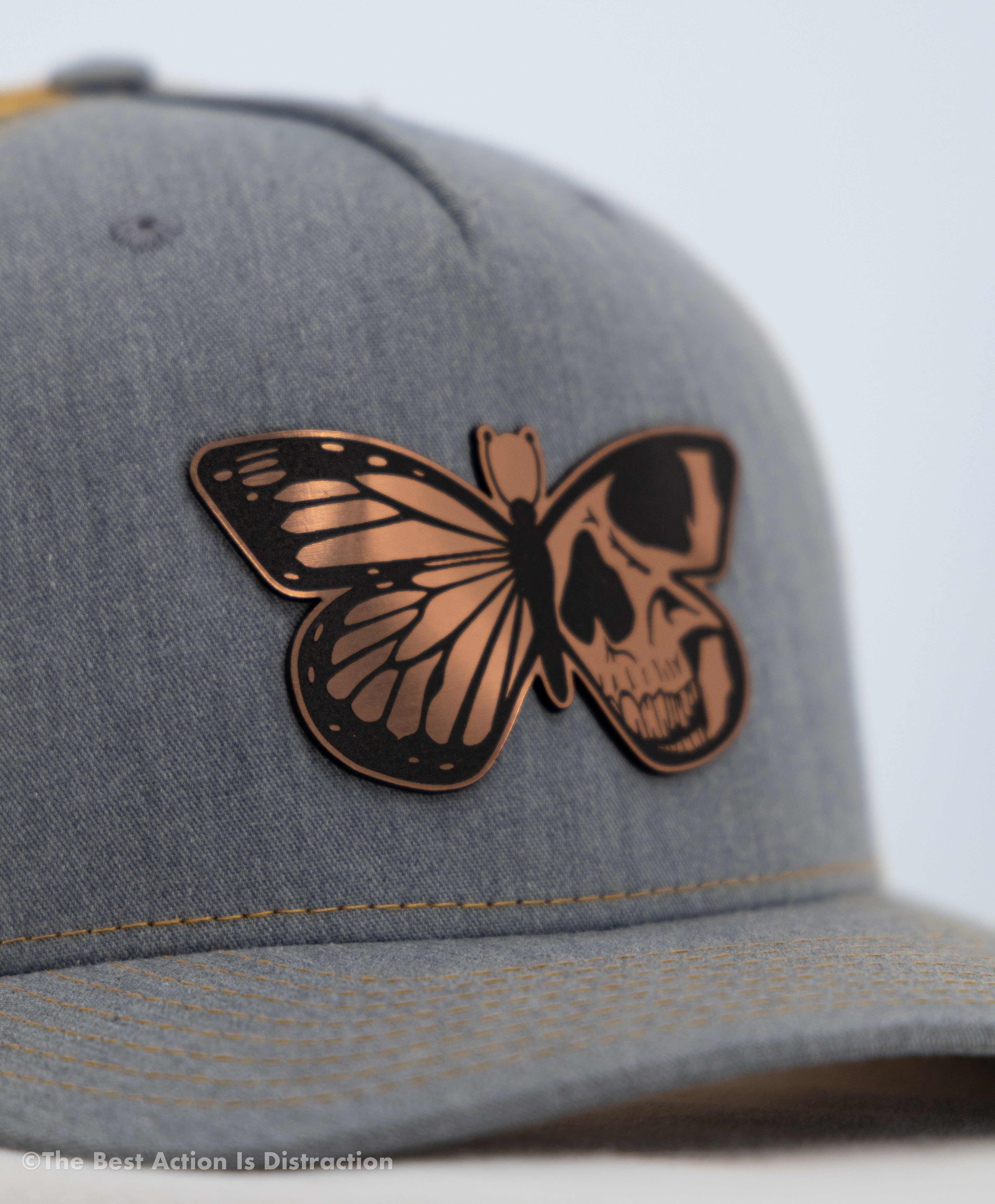Copper Butterfly Mesh Snapback
