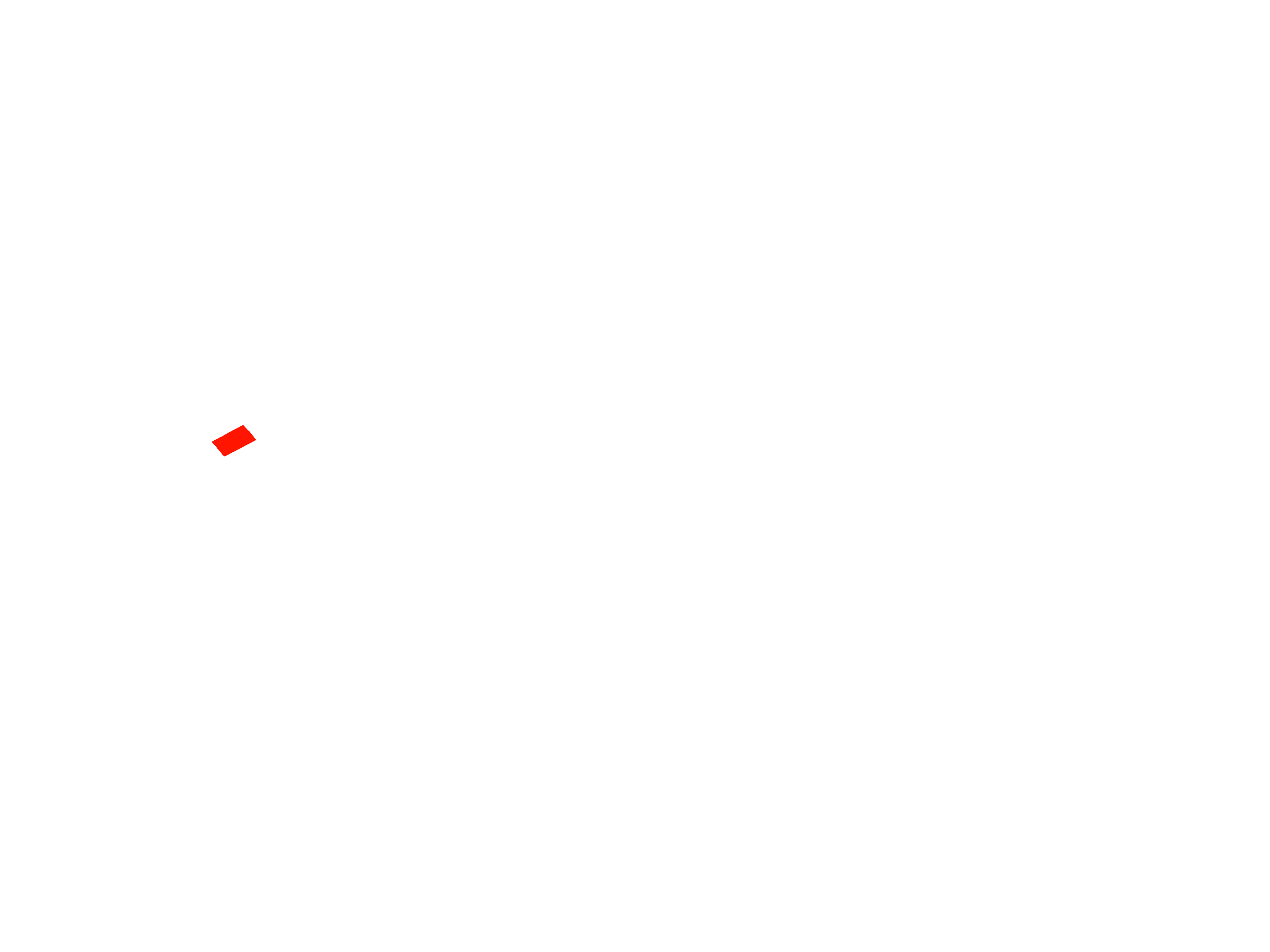 Small red square on a white background