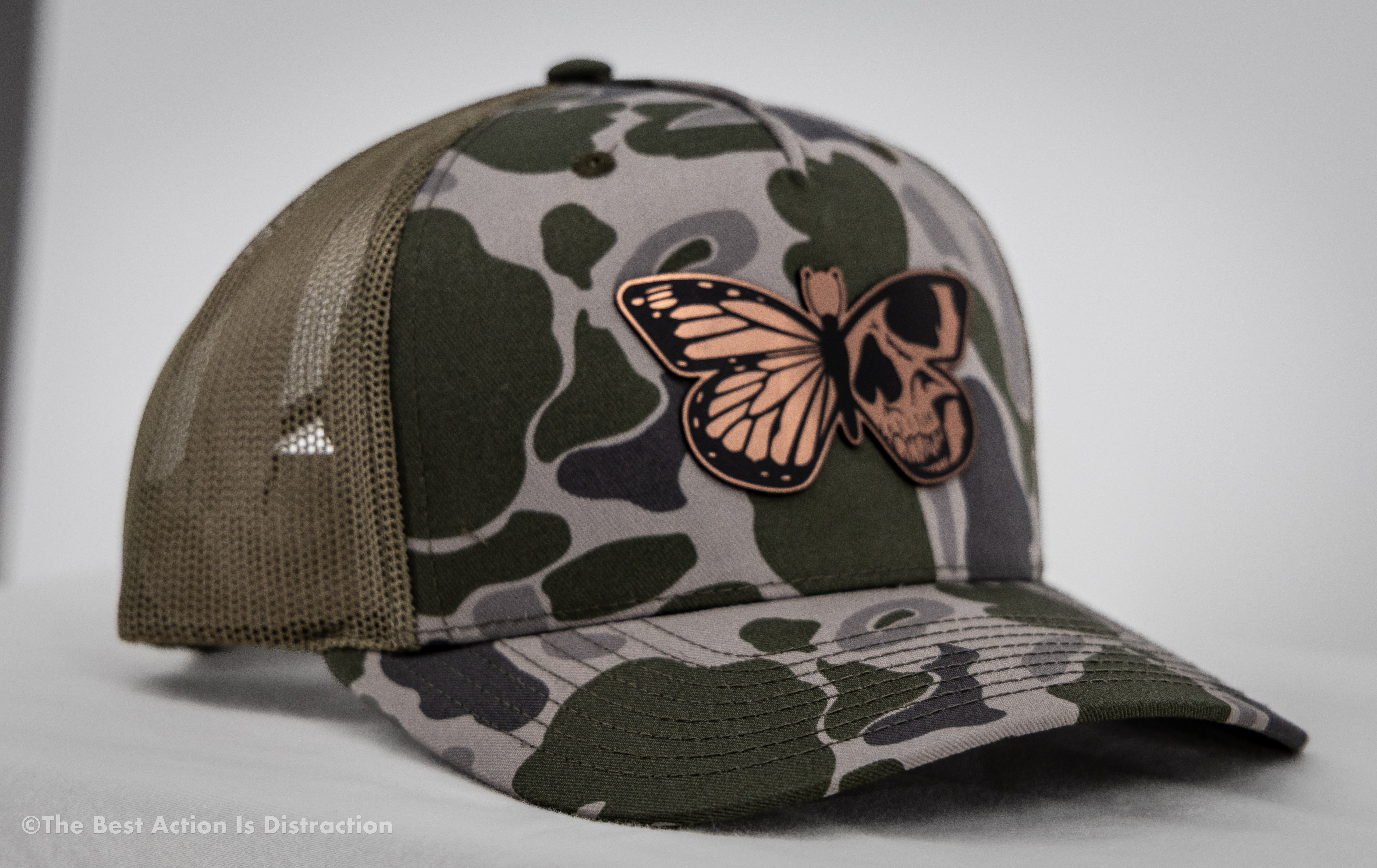 Copper Butterfly Mesh Snapback